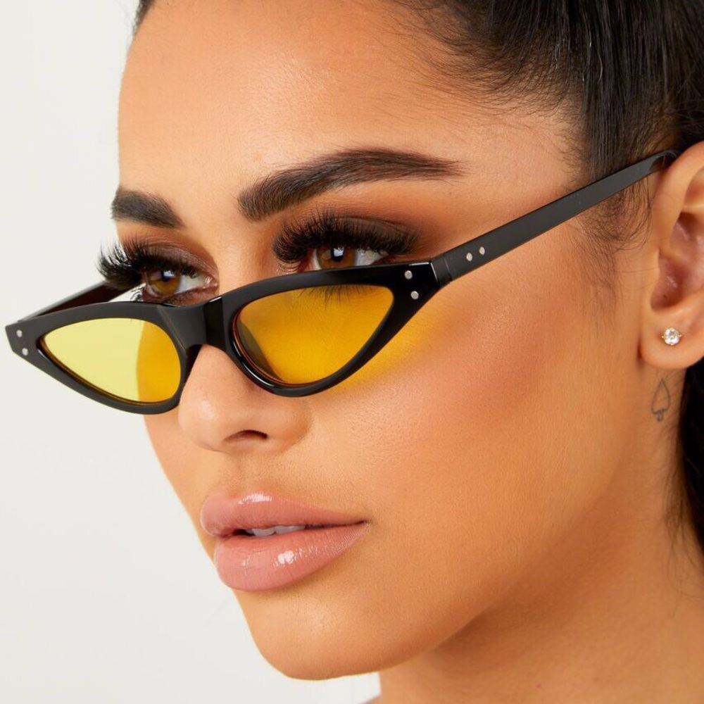 Slim CatEye Retro Sunglasses      
(shopflymecca)